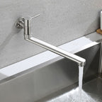 Stainless Steel Wall-Mounted Pot Filler