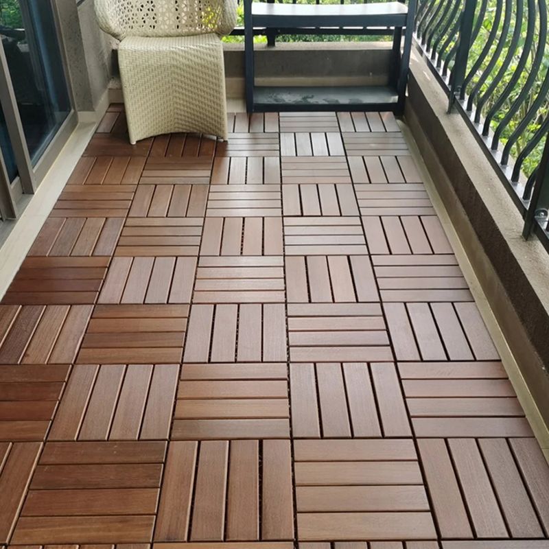 Interlocking Wood Deck Tiles