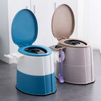 Moderne bodenstehende Kunststoff-Toilette