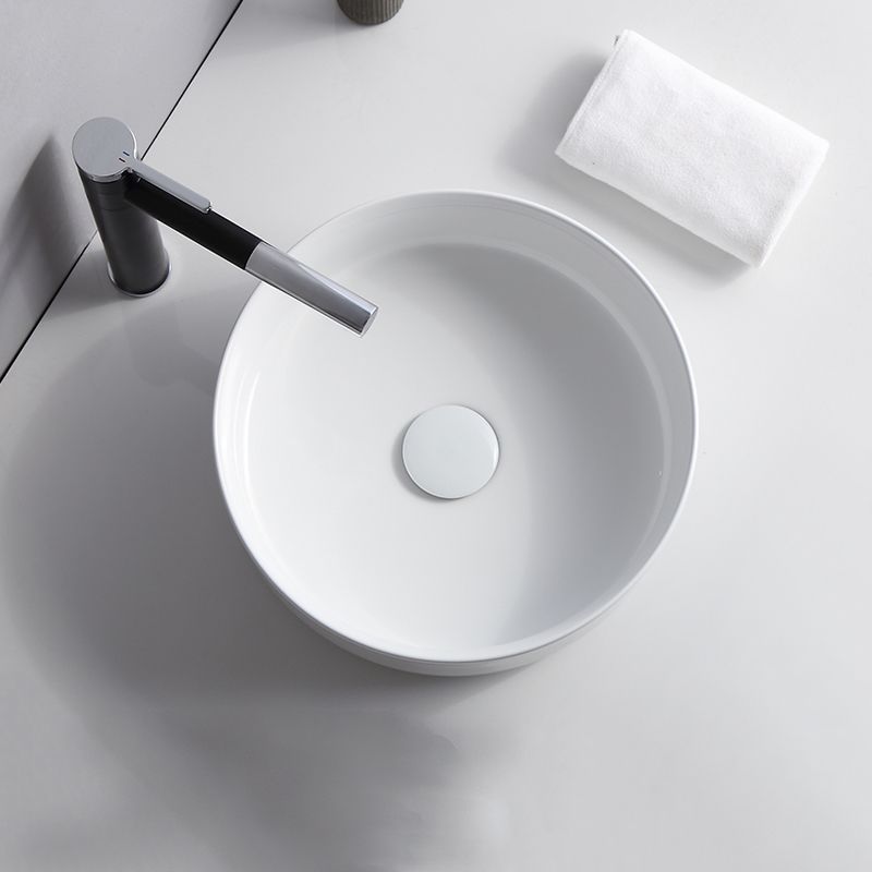 Modern Ceramic Round Vessel Sink