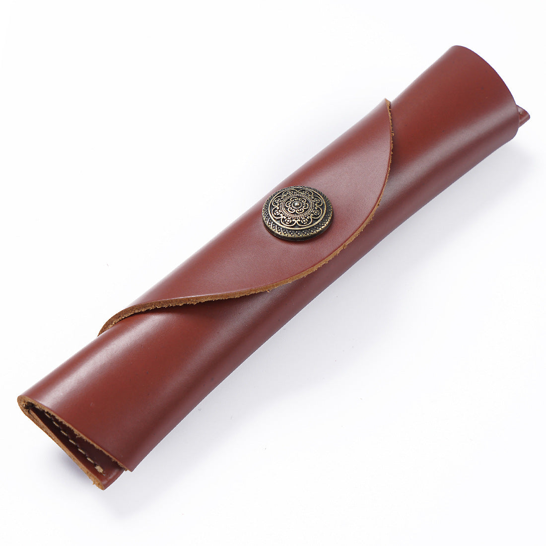 Handgefertigte Stiftemappe aus Leder