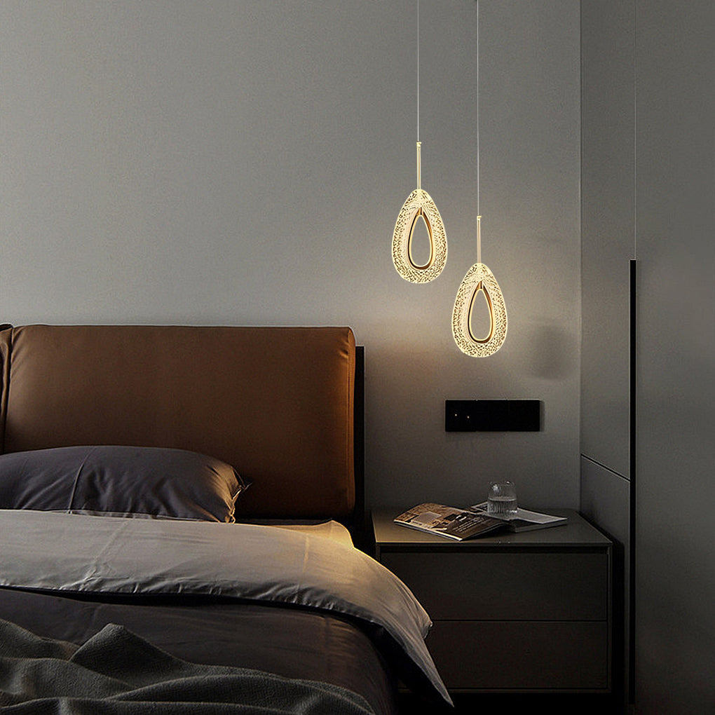 Minimalistische LED-Pendelleuchte Wassertropfen