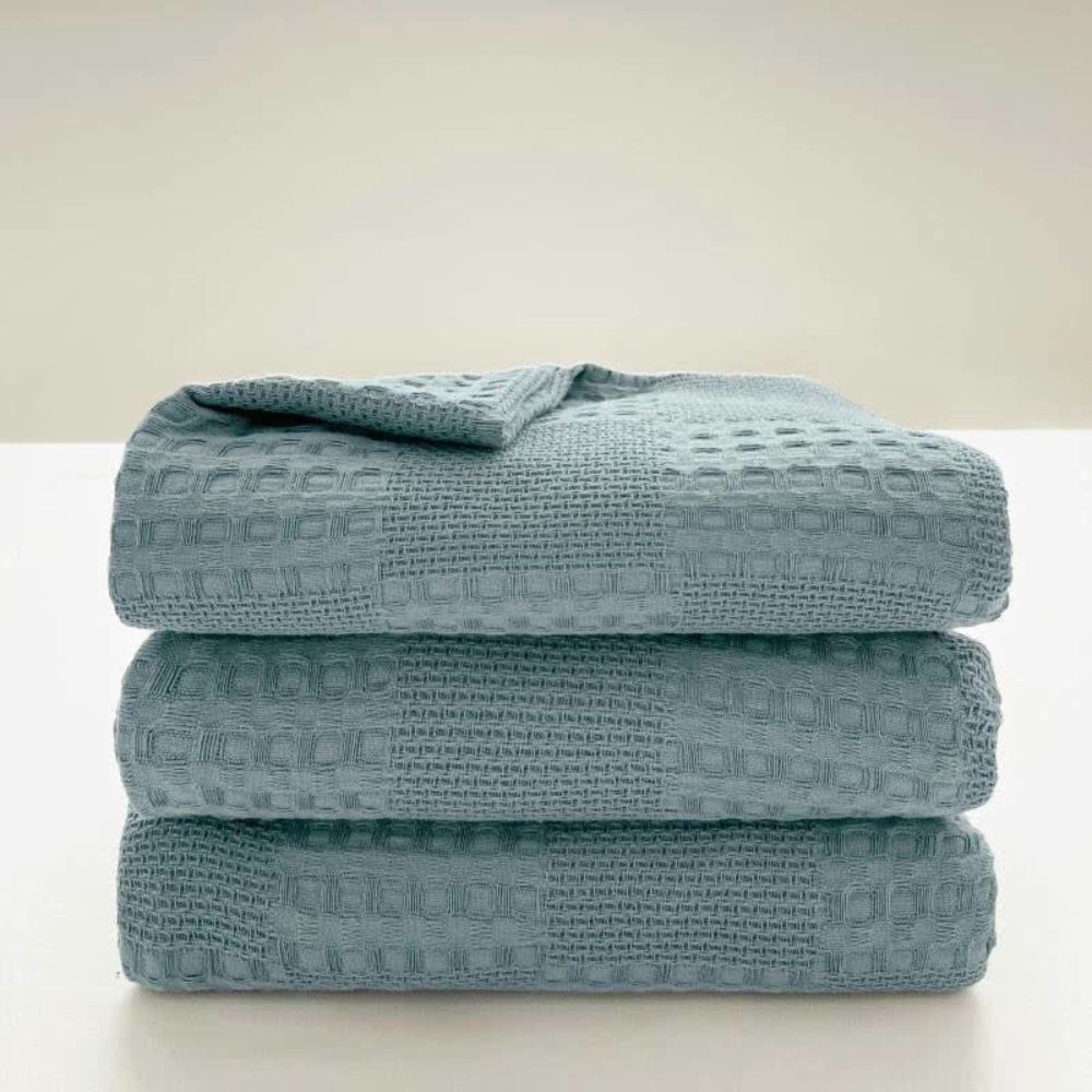 Organic Cotton Waffle Blanket