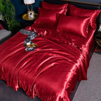 Luxury Solid Satin Duvet Cover
