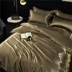Soft and Breathable Silk-Look Duvet Cover Set