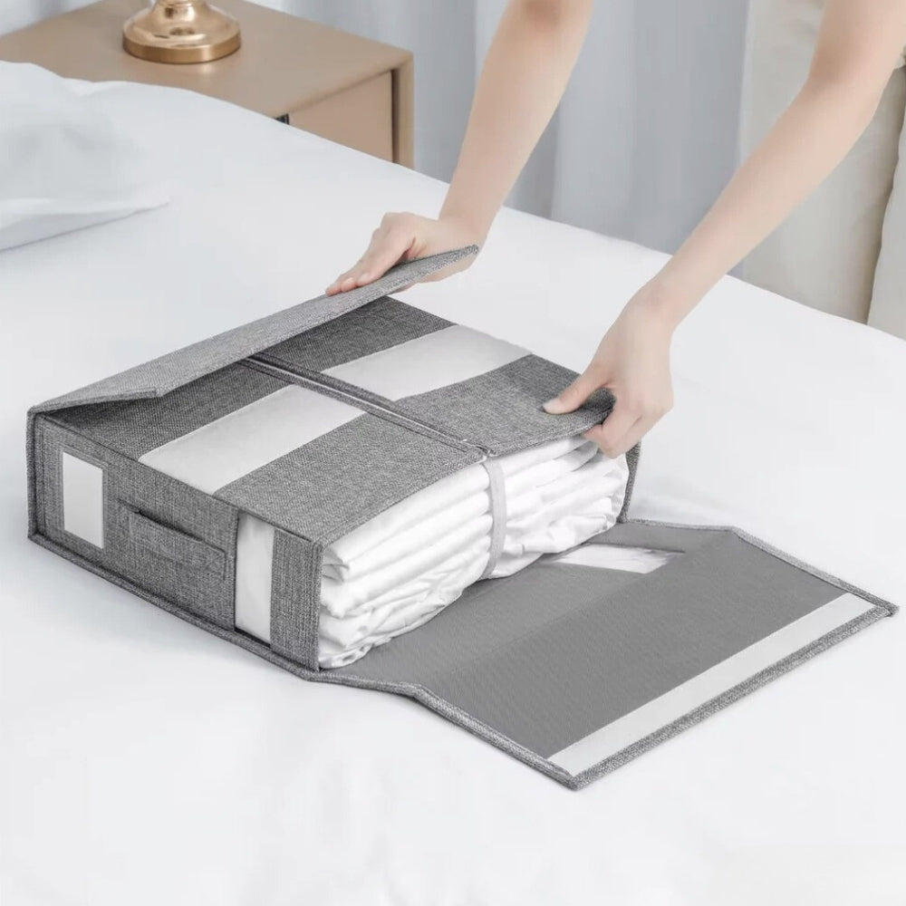 Foldable Bedding Organizer for Neat Storage – Space-Saving Design for All Linen Sizes 2