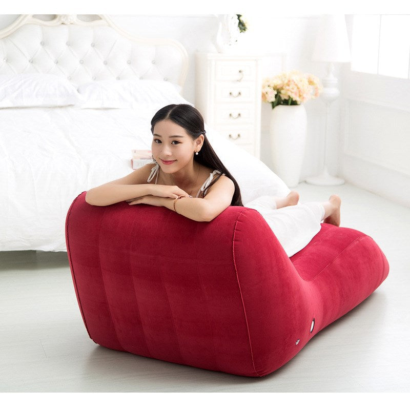 Inflatable Recliner with Ergonomic Back Support
