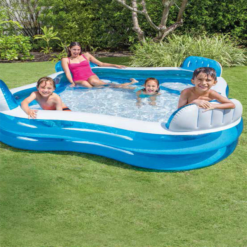 Aufblasbare Lounge-Badewanne für Damen mit integrierten Liegebereichen