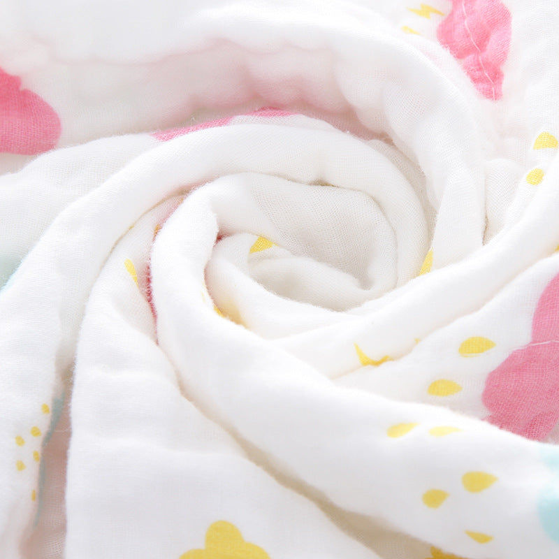 Soft Cotton Multi-Printed Baby Blanket