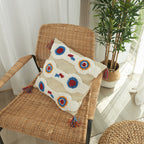 Textured Boho Chic Throw Pillow