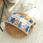 Textured Boho Chic Throw Pillow