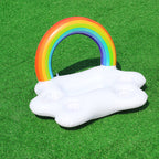 Inflatable Rainbow Swimming Island