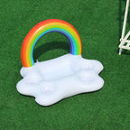 Inflatable Rainbow Swimming Island