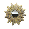 Decorative Round Floral Wall Mirror