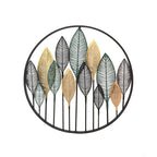 Decorative Gold Leaf Wall Art Sculpture