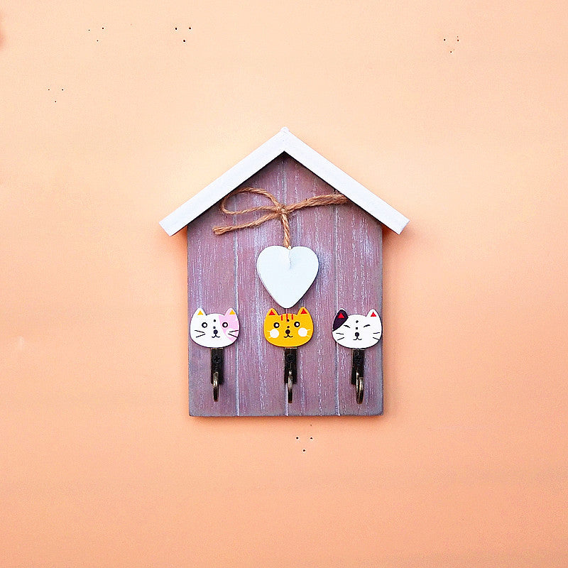 Playful Rabbit Theme Wall Hook Rack