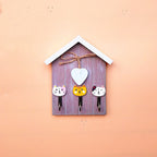 Playful Rabbit Theme Wall Hook Rack