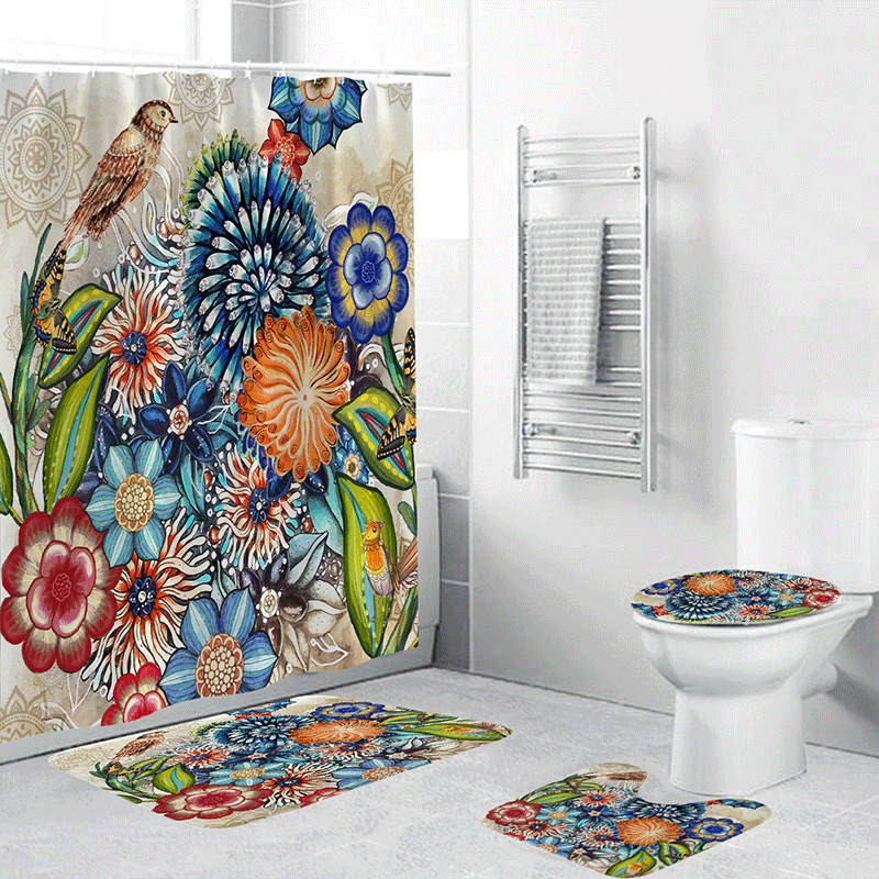Floral Badezimmer-Set