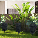 LED-Solar-Gartenleuchte in quadratischer Säulenform