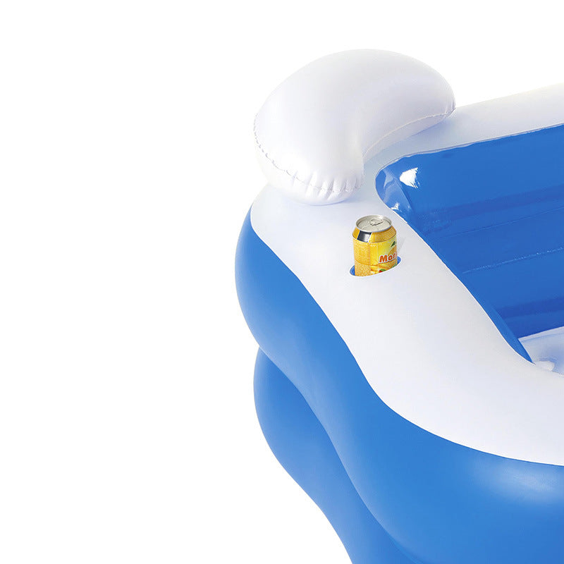 Aufblasbare Entspannungsbadewanne mit ergonomischer Form