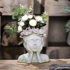 Decorative Head with Rosary