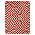 Vintage Red Checkerboard Throw Blanket