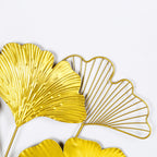 Elegant Ginkgo Leaf Wall Art Sculpture