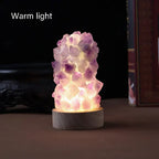 Amethyst Kristall-Lampe