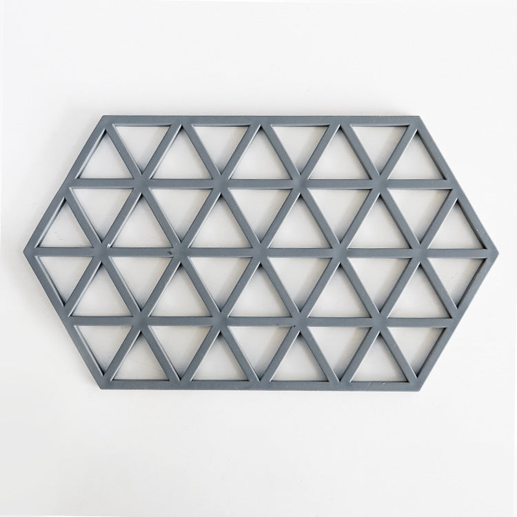 Silicone Coaster with Geometric Design