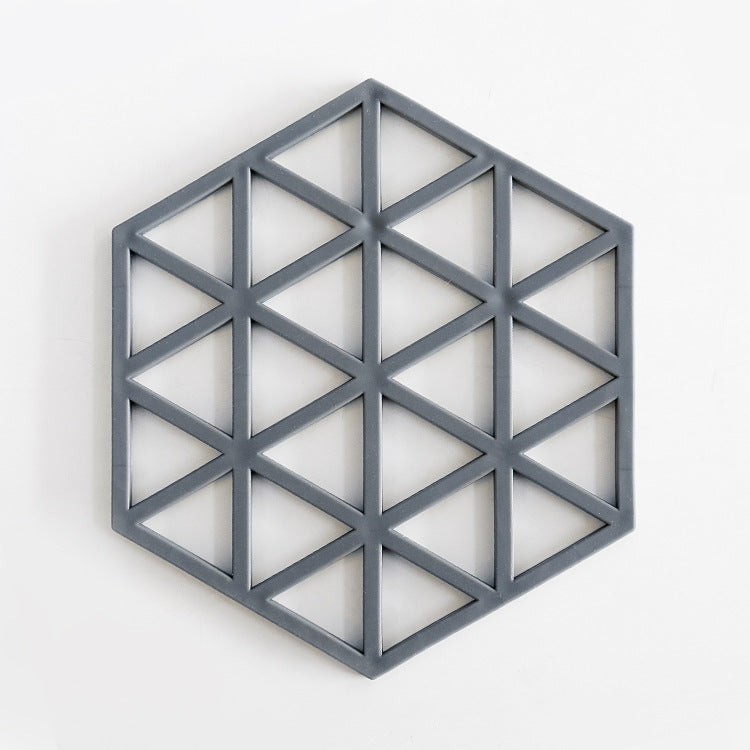 Silicone Coaster with Geometric Design