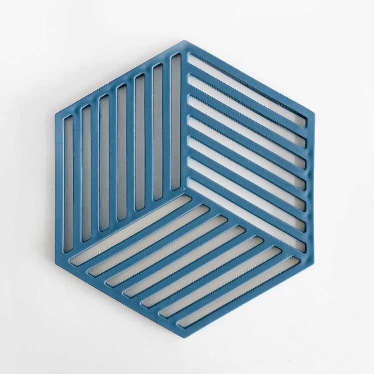 Silicone Coaster with Geometric Design