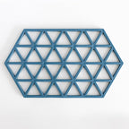Silicone Coaster with Geometric Design