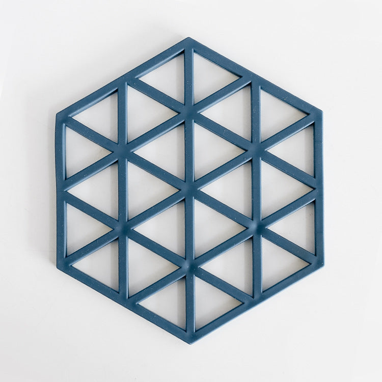 Silicone Coaster with Geometric Design