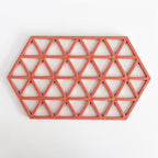 Silicone Coaster with Geometric Design