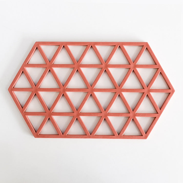Silicone Coaster with Geometric Design