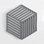 Silicone Coaster with Geometric Design