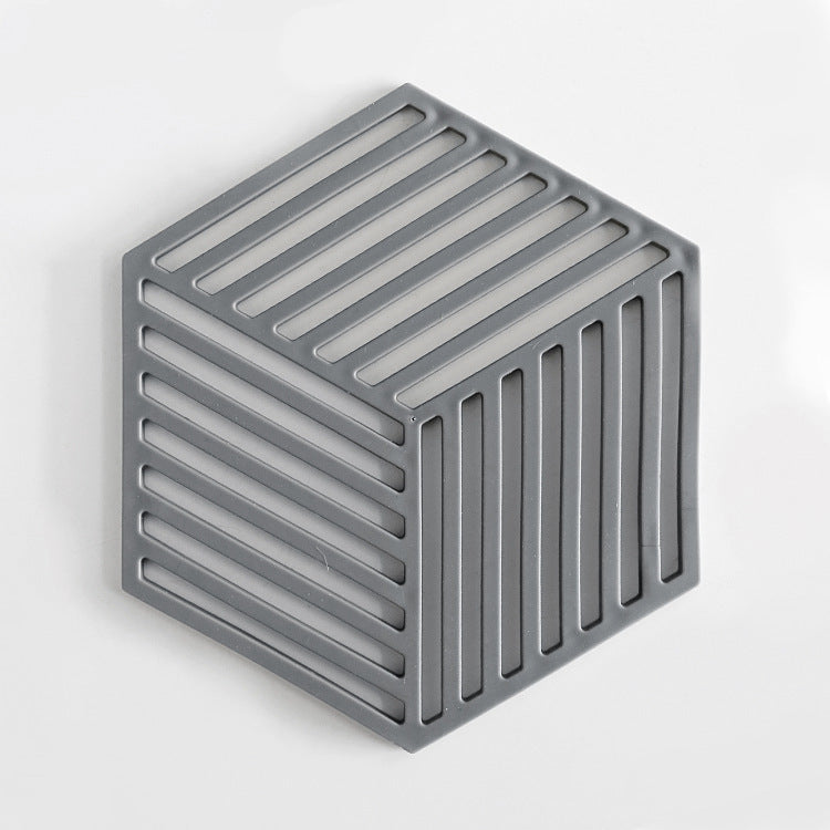 Silicone Coaster with Geometric Design