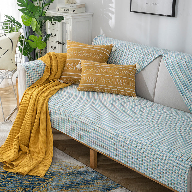 Jacquard Sofa Protector with Non-Slip Underside
