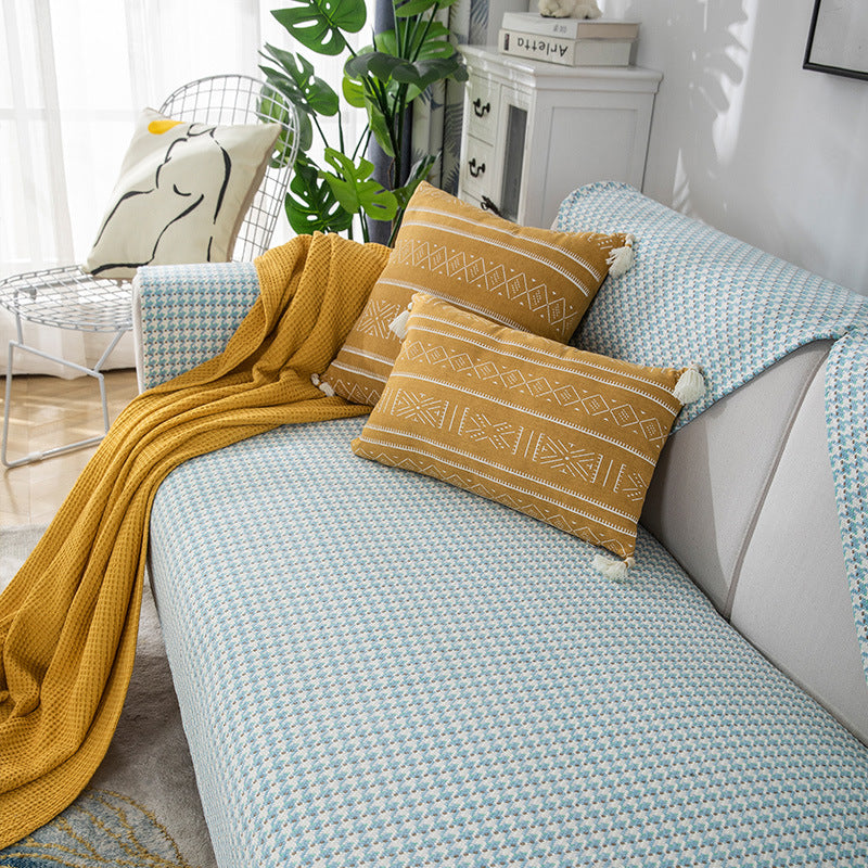 Jacquard Sofa Protector with Non-Slip Underside