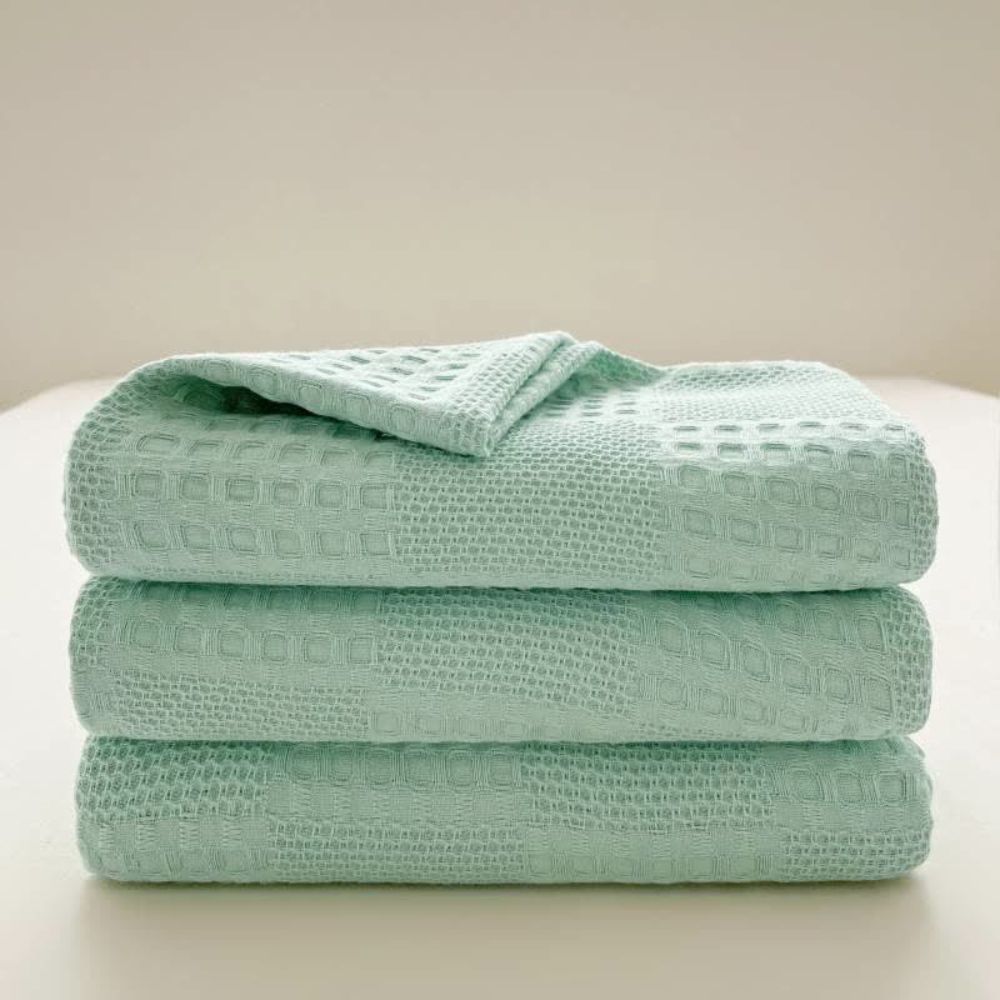 Organic Cotton Waffle Blanket