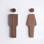 Wooden Toilet Door Signs