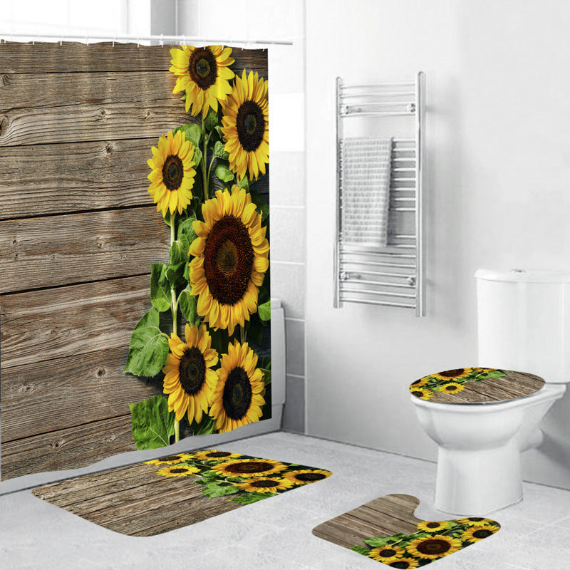 Floral Decorative Shower Curtain