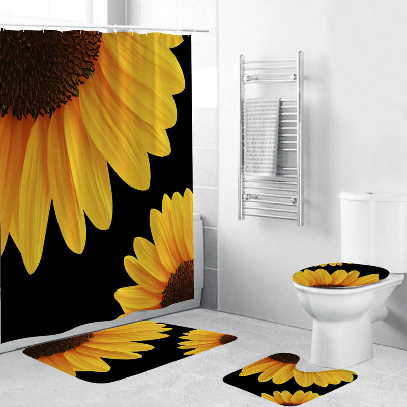 Floral Decorative Shower Curtain
