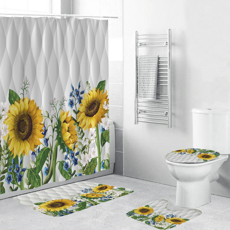 Floral Decorative Shower Curtain