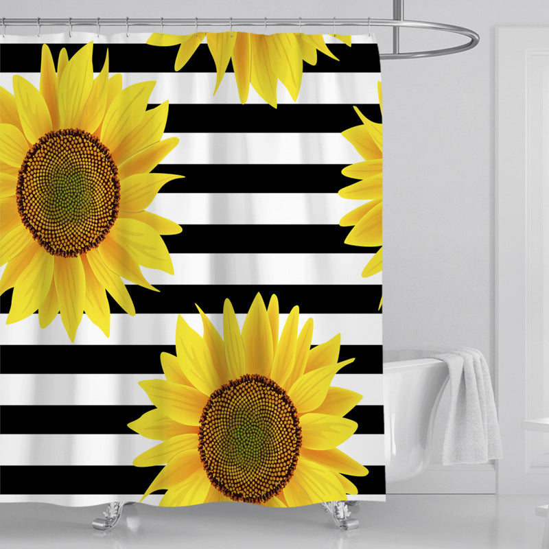 Floral Decorative Shower Curtain
