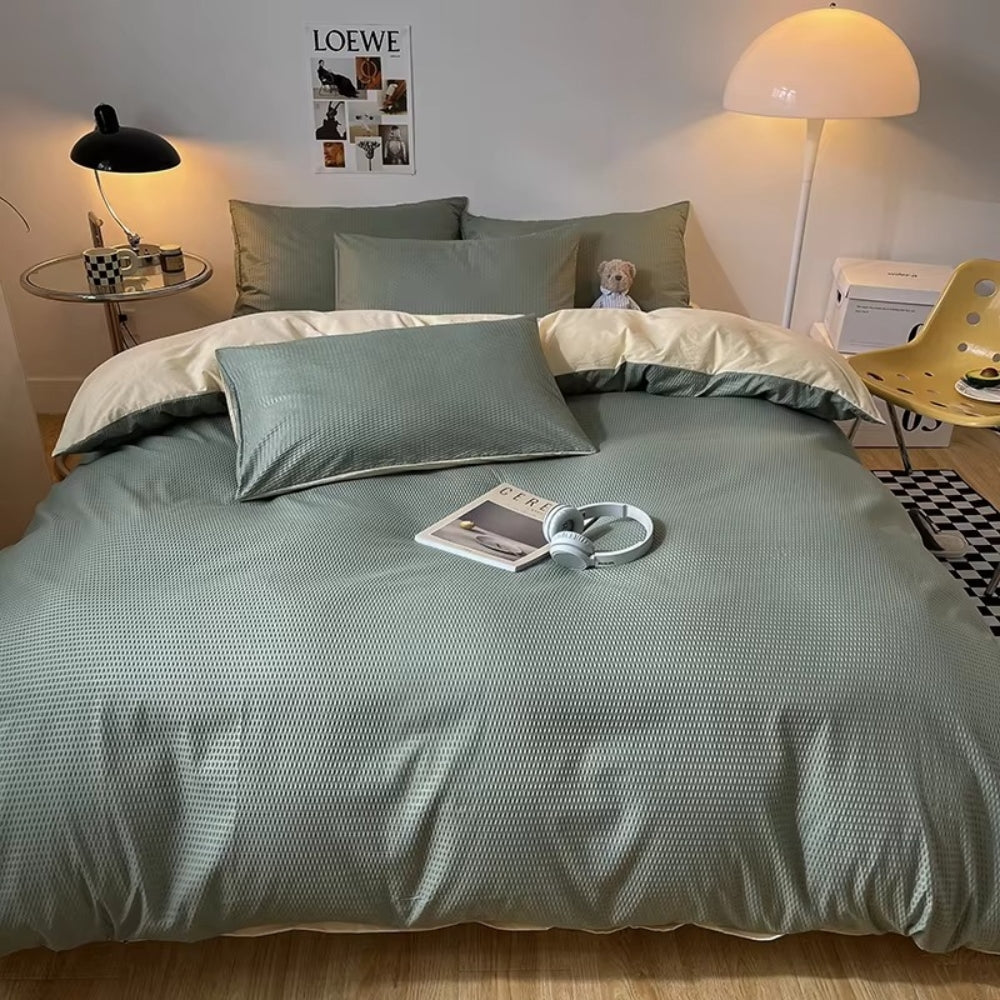 Beaumont Waffle Duvet Set