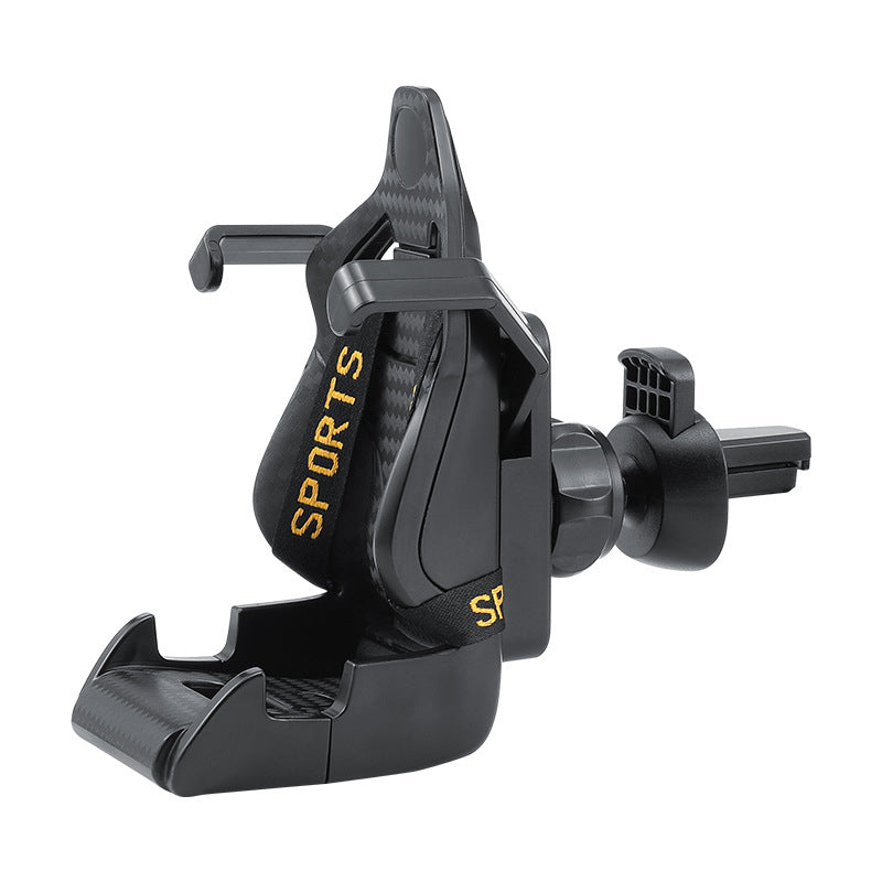 Racing seat phone holder