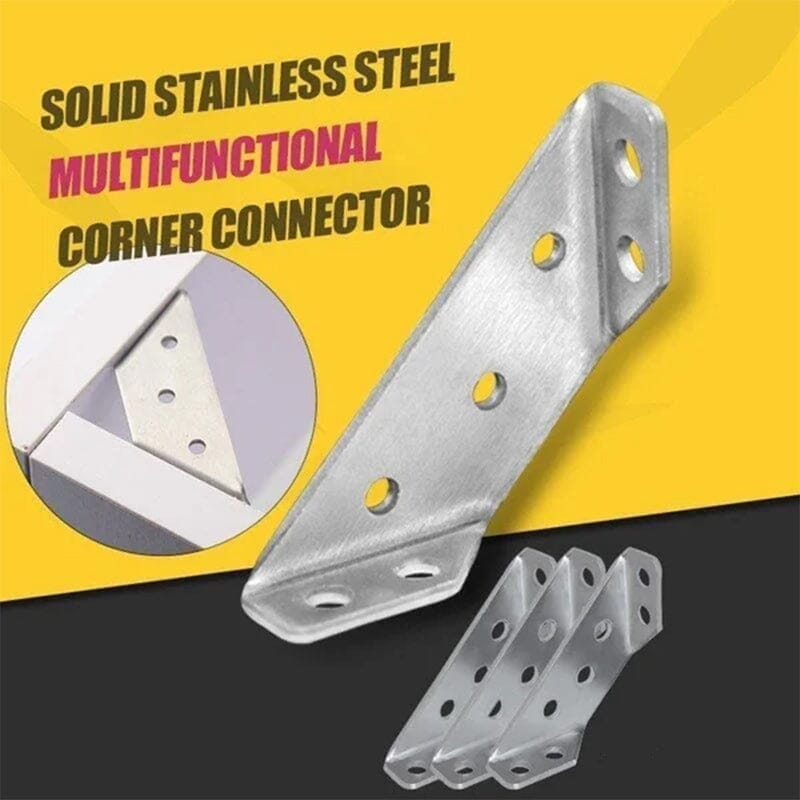 Universal Stainless Steel Furniture Corner Connector (10pcs)