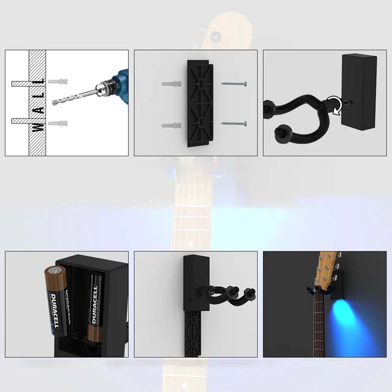 LED Guitar Wall Mount