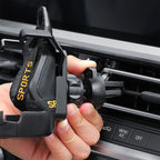 Racing seat phone holder